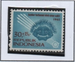 Sellos de Asia - Indonesia -  Makara Mascara