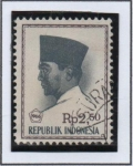 Sellos de Asia - Indonesia -  Pre. Sukarno