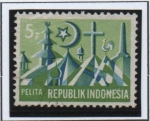 Sellos de Asia - Indonesia -  Convivencia religiosa