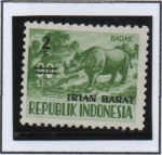 Stamps Indonesia -  Reinoceronte