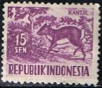 Stamps Indonesia -  Pequeña chevrotain malayo