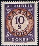 Stamps Indonesia -  Cifras