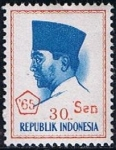 Sellos de Asia - Indonesia -  Pre. Sukarno