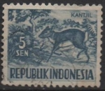 Stamps Indonesia -  Pequeña chevrotain malayo