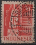 Stamps Indonesia -  Dios Shiva con serpiente en el Templo mortuorio d' Bedjuing