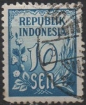 Stamps Indonesia -  Cifras