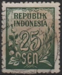 Stamps Indonesia -  Cifras