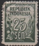 Stamps Indonesia -  Cifras