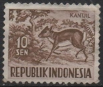 Stamps Indonesia -  Pequeña chevrotain malayo