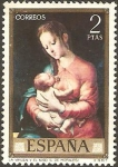 Stamps Spain -  1966 - Luis de Morales, La Virgen y el Niño
