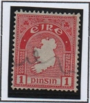 Stamps Ireland -  Mapa d' Irlanda