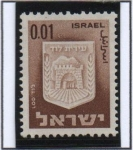 Sellos de Asia - Israel -  Escudos d' Ciudades: Lida (Lod)