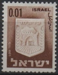 Stamps Israel -  Escudos d' Ciudades: Lida (Lod)