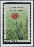 Stamps Kyrgyzstan -  Flores:Tulipán maculado