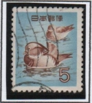 Stamps Japan -  Patos Mandarin