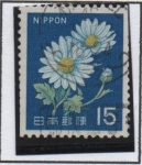 Stamps Japan -  Crisantemos