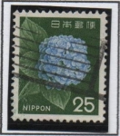 Stamps Japan -  Hydrangea