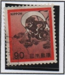 Stamps Japan -  Dios del viento