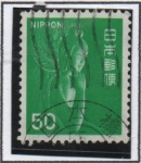 Stamps Japan -  Nyoirin Kannon d' Chuguji