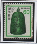 Stamps Japan -  Campana Templo Byodoin