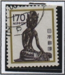 Stamps Japan -  Maitreya, Templo Horuji