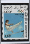 Stamps Laos -  Olimpiadas d' Verano, Los Ángeles,  Gimnasia