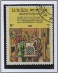Sellos de Asia - Laos -  Ajedrez, Ilustraciones Medievales y d' Renacimiento