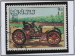 Stamps Laos -  Deportes, Coches clásicos d' carreras, Daimier