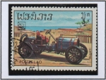 Sellos de Asia - Laos -  Deportes, Coches clásicos d' carreras, Bugatti