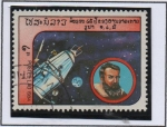 Stamps Laos -  Exploración Espacial: Sputnik 2  Kepler