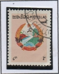 Stamps Laos -  Dia Nacional , Armas