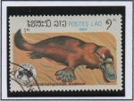 Stamps Laos -  Marsupial, Ornitorrinco