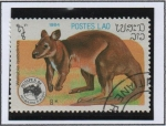 Stamps Laos -  Marsupial, Wallaby