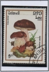 Sellos de Asia - Laos -  Hongos; Boletus Edulis