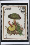 Stamps Laos -  Hongos; Xerocomus subtomentosus