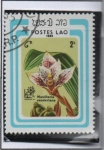 Stamps Laos -  Orquídeas, Maxillaria