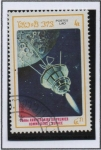 Stamps Laos -  Luna 3, La Luna