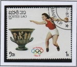 Stamps Laos -  Olimpiadas d' Verano, Seúl, Disco