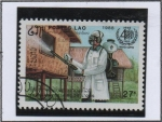 Stamps Laos -  Control d' Plagas