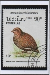 Stamps Laos -  Pájaros, Codorniz japonesa 