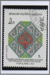 Stamps Laos -  Plantillas decorativas, Pared d pagoda