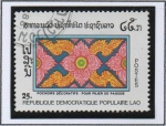 Stamps Laos -  Plantillas decorativas, Pilar d' pagoda