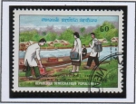 Stamps Laos -  Asistencia Medica