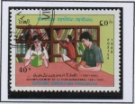 Stamps Laos -  Alfabetismo