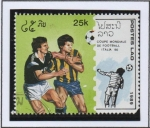 Stamps Laos -  Copa Mundial, Italia