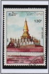 Sellos de Asia - Laos -  templo Luang 430 Anv.