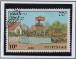 Stamps Laos -  Dia d' año nuevo, Desfile