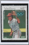 Stamps Laos -  Olimpiadas d' Barcelona , Beisbol