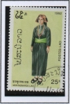 Stamps Laos -  Trajes Tradicionales d' Montagnards