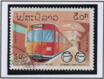 Stamps Laos -  130 Anv. Primer sistema d' Metro, Berlin